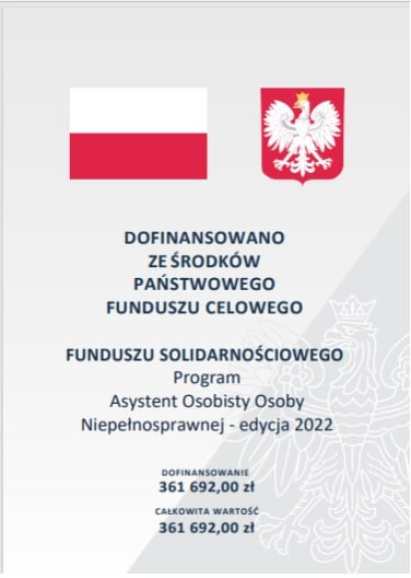 Asystent Osobisty Osoby Niepełnosprawnej - edycja 2022