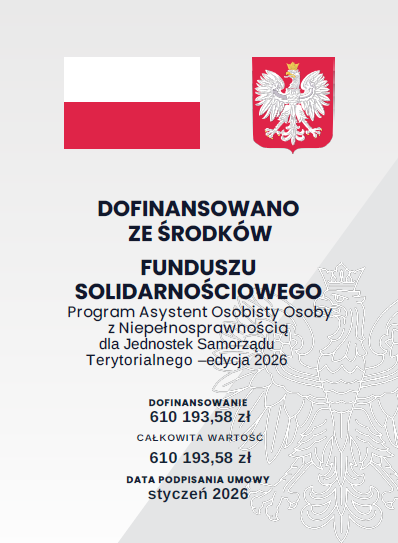 ASYSTENT OSOBISTY OSOBY NIEPEŁNOSPRAWNEJ - EDYCJA 2026